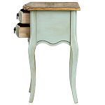 Прикроватная тумба из массива березы светло-бирюзовая Montmartre Provence Bedside Table варинант исполнения - 6 | Loft Concept в Брянске