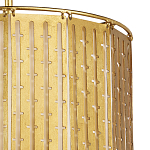 Люстра с золотым фактурным каркасом и тканевым абажуром Lustery Gold варинант исполнения - 1 | Loft Concept в Брянске