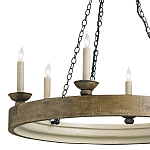 Люстра в форме кольца на 3-х черных цепях Glitter City Lights варинант исполнения - 1 | Loft Concept в Брянске