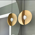 Подвесной светильник в форме золотых дисков Minimalist Lighting Fixture варинант исполнения - 2 | Loft Concept в Брянске