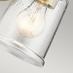 Бра с прозрачным стеклянным абажуром в форме цилиндра Kichler варинант исполнения - 8 | Loft Concept в Брянске