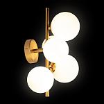 Бра с золотым основанием и 5-ю белыми шарообразными плафонами Bubble варинант исполнения - 3 | Loft Concept в Брянске