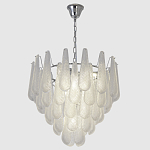 Люстра с подвесками из рифленного стекла в форме капель Textured Glass Chandelier варинант исполнения - 3 | Loft Concept в Брянске