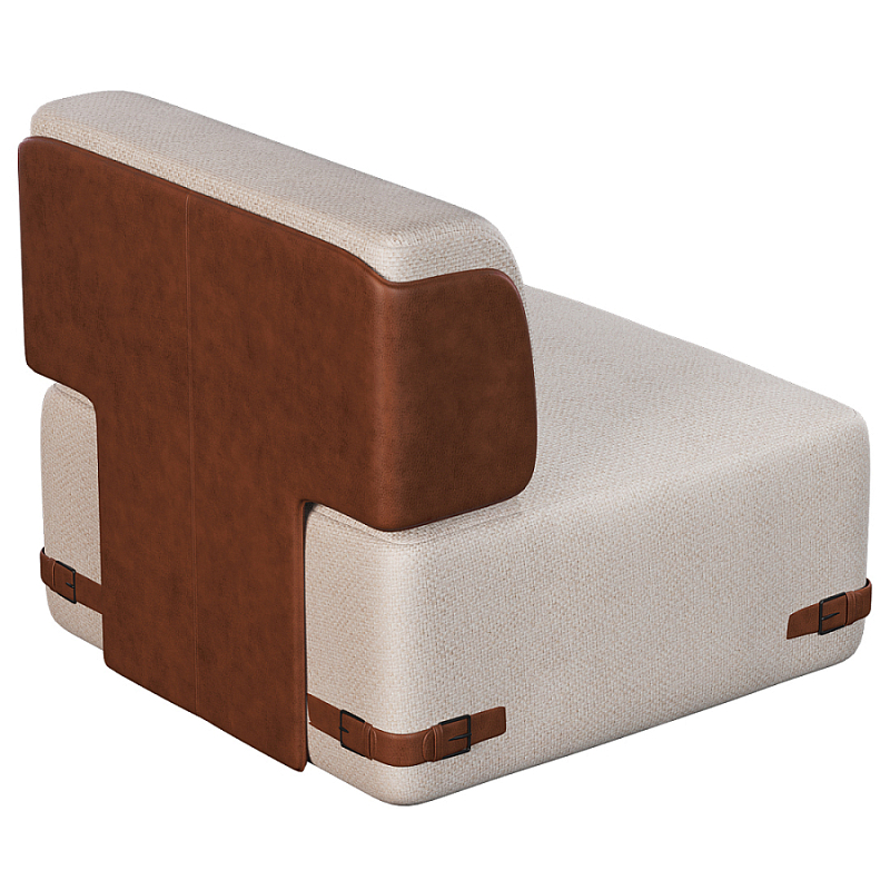 Кресло Richmond без подлокотников Молочный Коричневый в Брянске | Loft Concept 