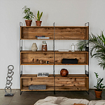 Стеллаж Coste Industrial Oak Rack варинант исполнения - 2 | Loft Concept в Брянске
