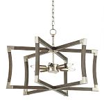 Подвесной светильник в форме фонаря серый Gray Eco Lantern варинант исполнения - 3 | Loft Concept в Брянске