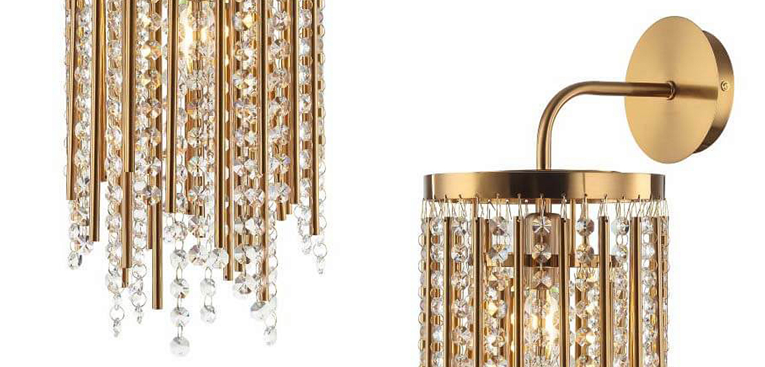Бра Crystal Wind Chimes Bronze Wall Lamp Бра Crystal Wind Chimes Bronze Wall Lamp - Loft-Concept в Брянске