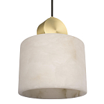 Подвесной светильник с круглым мраморным плафоном Marble square варинант исполнения - 5 | Loft Concept в Брянске