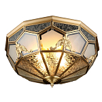 Люстра потолочная Leoni в витражной технике варинант исполнения - 1 | Loft Concept в Брянске