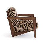 Кресло с обивкой из шенилла с тигровым принтом Tiger Chair варинант исполнения - 2 | Loft Concept в Брянске