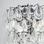 Бра с хрустальными подвесками в виде капель Antoine Crystal Drops Chrome Wall Lamp варинант исполнения - 3 | Loft Concept в Брянске