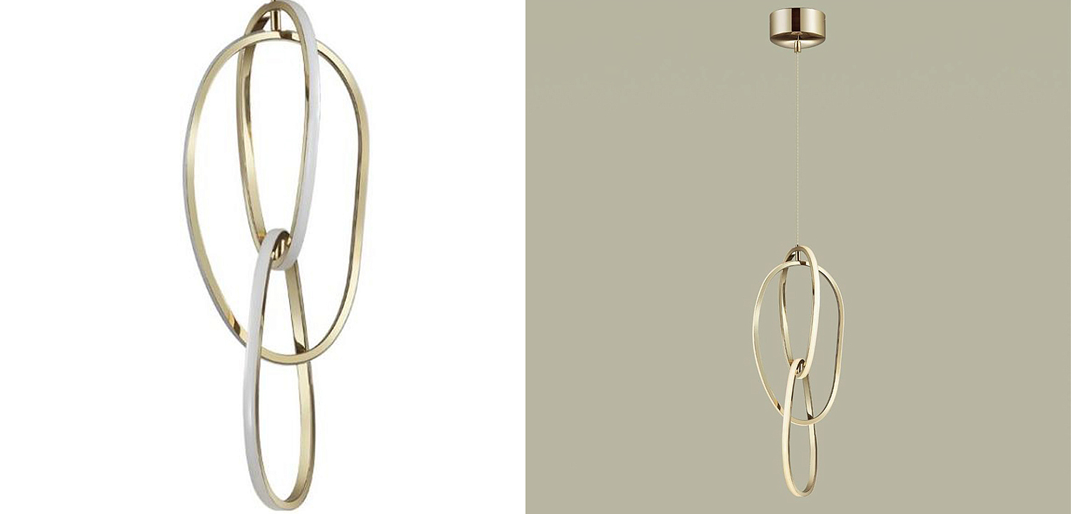 Подвесной светильник 3 Chain Link Gold 61 Подвесной светильник 3 Chain Link Gold 61 - Loft-Concept в Брянске