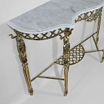 Консоль бронзовая с мраморной столешницей Bronze Console варинант исполнения - 1 | Loft Concept в Брянске