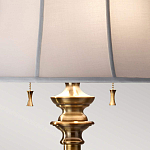 Торшер цвета латунь с белым текстильным абажуром Feiss варинант исполнения - 5 | Loft Concept в Брянске