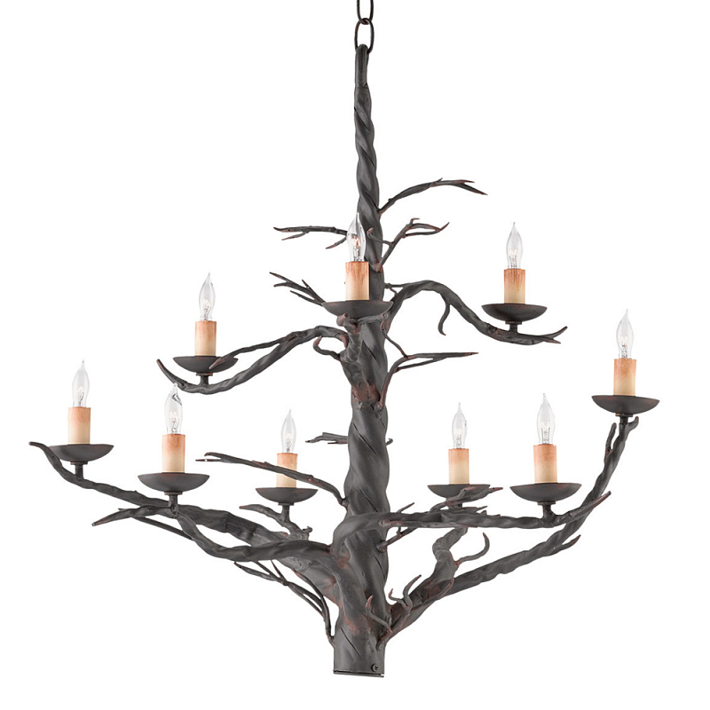 Люстра черная в виде ствола дерева Branched Tree Черный в Брянске | Loft Concept 
