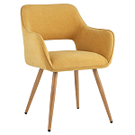 Стул в рогожке желтого цвета NEASAN STOOL варинант исполнения - 1 | Loft Concept в Брянске