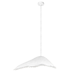 Подвесной светильник с асимметричным волнообразным абажуром и фактурной бахромой по краю Tactile Line варинант исполнения - 2 | Loft Concept в Брянске