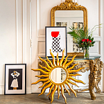 Зеркало-солнце круглое с золотыми с лучами Rays of Peace варинант исполнения - 3 | Loft Concept в Брянске