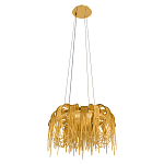 Люстра подвесная круглая с изогнутыми металлическими дугами и ниспадающими цепочками 65 см Atlantis Chain варинант исполнения - 4 | Loft Concept в Брянске