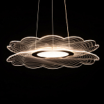 Люстра с прозрачным волнистым плафоном в форме цветка Ethereal Bloom варинант исполнения - 5 | Loft Concept в Брянске