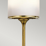 Бра вертикальное с белым полукруглым плафоном и длинным стержнем S Kichler варинант исполнения - 4 | Loft Concept в Брянске