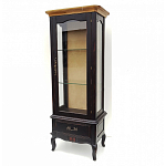 Витрина однодверная с ящиком и 3-мя полками из массива березы Vintage варинант исполнения - 1 | Loft Concept в Брянске