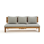 Садовый диван-трансофрмер Kate серый варинант исполнения - 5 | Loft Concept в Брянске