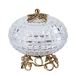 Конфетница из прозрачного рельефного стекла Eden Garden варинант исполнения - 9 | Loft Concept в Брянске