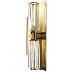 Бра с двумя хрустальными цилиндрическими плафонами Glass TUBE варинант исполнения - 1 | Loft Concept в Брянске