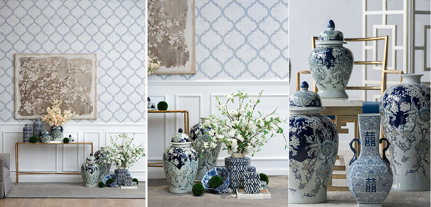 Ваза Blue & White Ornament Vase 62 Ваза Blue & White Ornament Vase 62 - Loft-Concept в Брянске