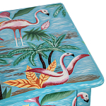 Комод с росписью Розовый фламинго L.XV CHEST OF DRAWERS Flowers with Flamingo варинант исполнения - 4 | Loft Concept в Брянске
