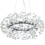 Круглая подвесная люстра Crystal Dandelions Chrome Chandelier варинант исполнения - 1 | Loft Concept в Брянске