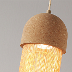 Подвесной светильник натуральная пробка с бахромой Natural Cork варинант исполнения - 3 | Loft Concept в Брянске