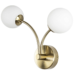 Бра с 2-мя круглыми плафонами из матового стекла Pearl Suspension Light Wall Lamp варинант исполнения - 1 | Loft Concept в Брянске