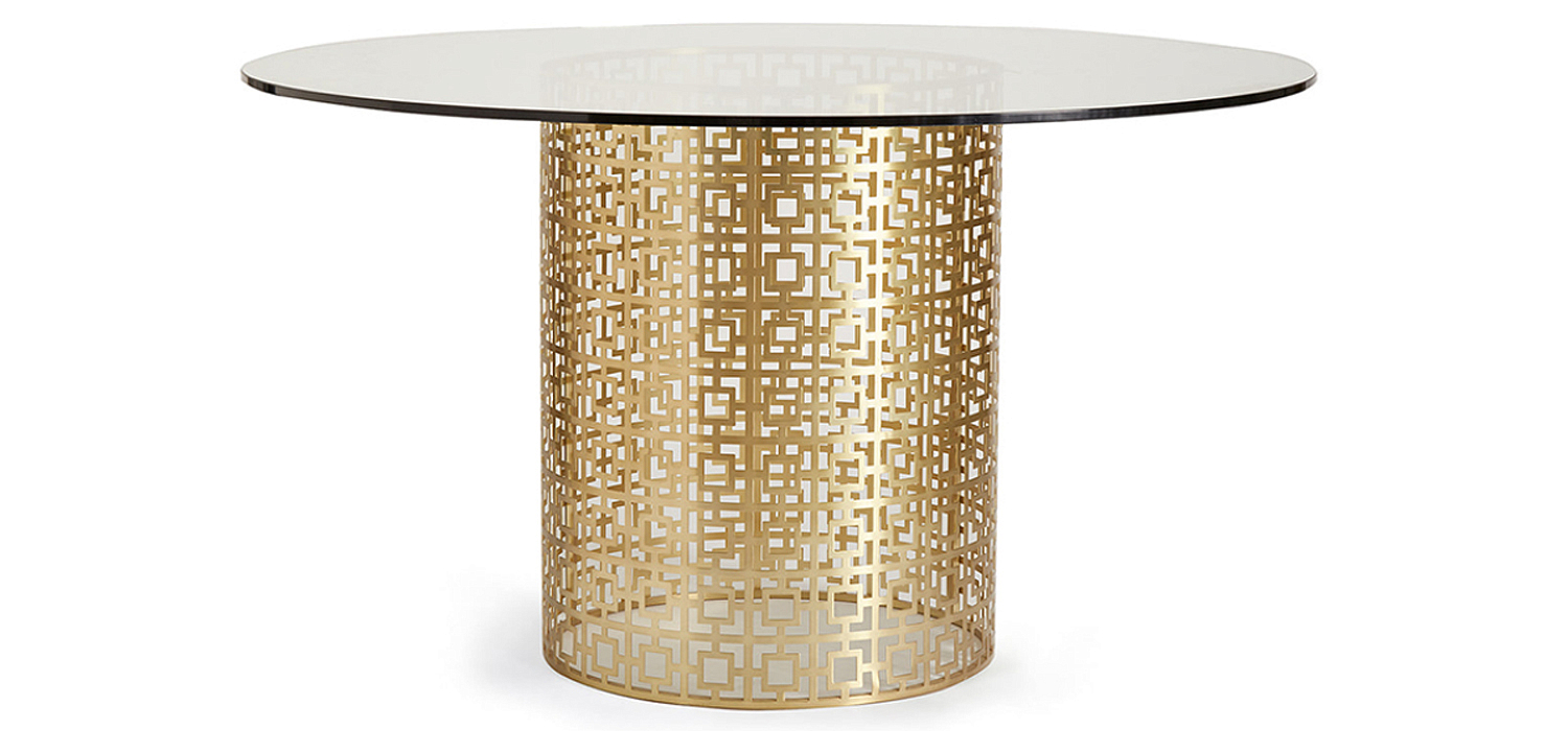 Обеденный стол Jonathan Adler Nixon Dining Table столешница Стекло Обеденный стол Jonathan Adler Nixon Dining Table столешница Стекло - Loft-Concept в Брянске