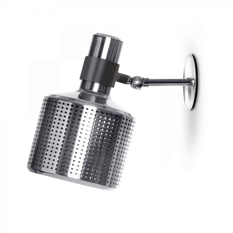 Бра Bert Frank Riddle Single Wall Light Grey Серебряный Черный в Брянске | Loft Concept 