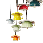 Подвесные светильники в виде разноцветных чашек Flower Reversal варинант исполнения - 2 | Loft Concept в Брянске