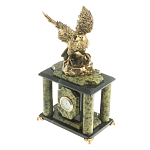Часы настольные из натурального камня с декором в виде орла Eagle Stone Clock варинант исполнения - 10 | Loft Concept в Брянске
