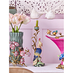 Подсвечник в образе попугая из фарфора с бронзовыми элементами Eden Garden варинант исполнения - 2 | Loft Concept в Брянске