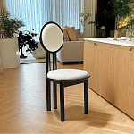 Дизайнерский стул из массива дерева с круглой спинкой Infinitude варинант исполнения - 1 | Loft Concept в Брянске