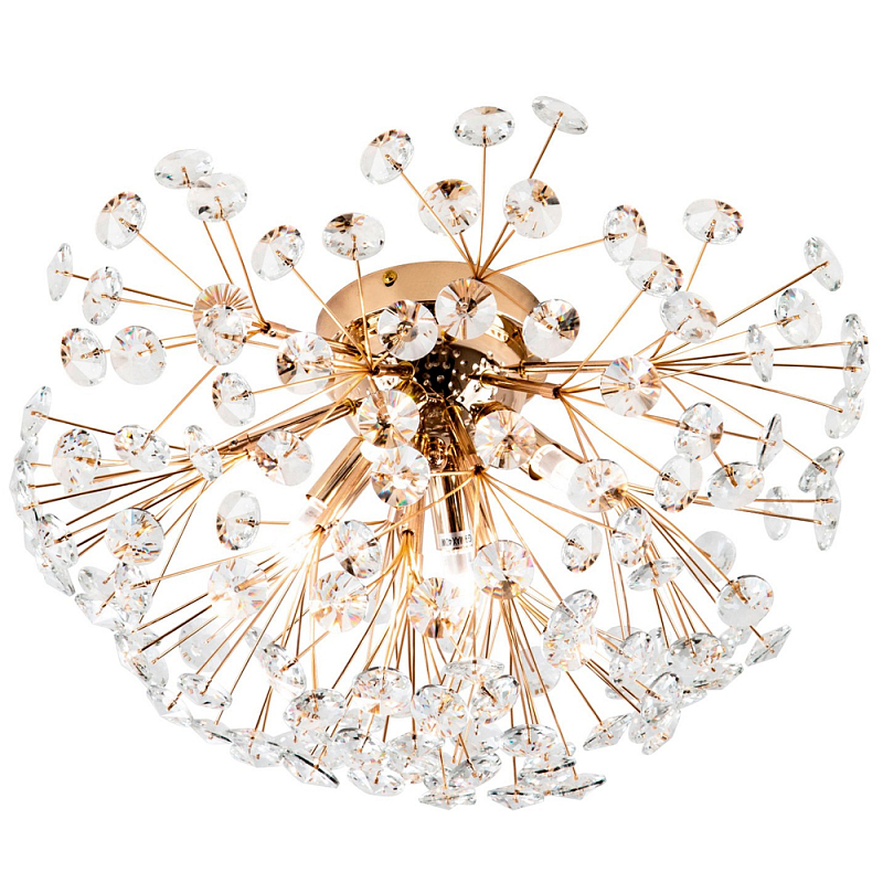 Потолочный светильник Crystal Dandelions Ceiling Lamp Прозрачный Глянцевое золото Потолочный светильник Crystal Dandelions Ceiling Lamp Прозрачный Глянцевое золото в Брянске | Loft Concept