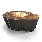 Кофейный стол Burl Exotic tree Coffee Table Black варинант исполнения - 1 | Loft Concept в Брянске