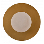 Бра круглое с плафоном из натурального камня на латунном основании Cryptocrystalline Stone варинант исполнения - 3 | Loft Concept в Брянске