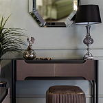 Настольная лампа с черным конусообразным абажуром Glass Flask варинант исполнения - 1 | Loft Concept в Брянске