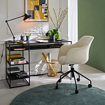 Вращающееся кресло с обивкой букле Boucle Office Chair варинант исполнения - 5 | Loft Concept в Брянске