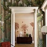 Обои ручная роспись Redwoods Sequoia on Sterling Silver gilded paper варинант исполнения - 2 | Loft Concept в Брянске