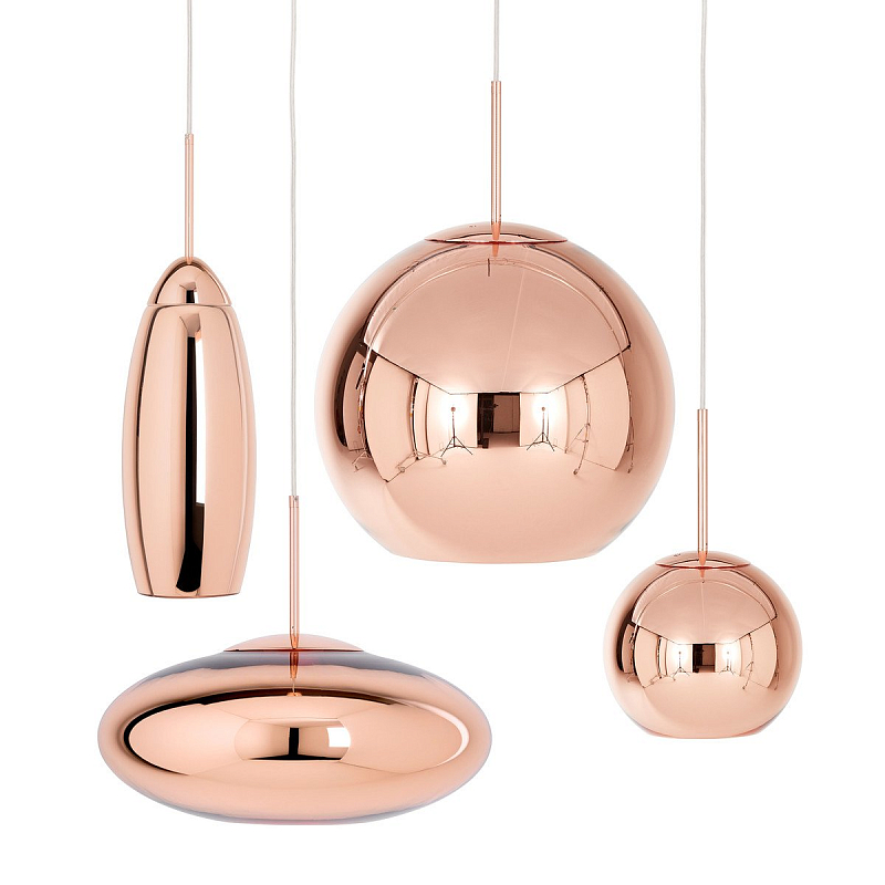 Люстра Tom Dixon Copper Wide Pendant Lamp Медь Люстра Tom Dixon Copper Wide Pendant Lamp Медь в Брянске | Loft Concept