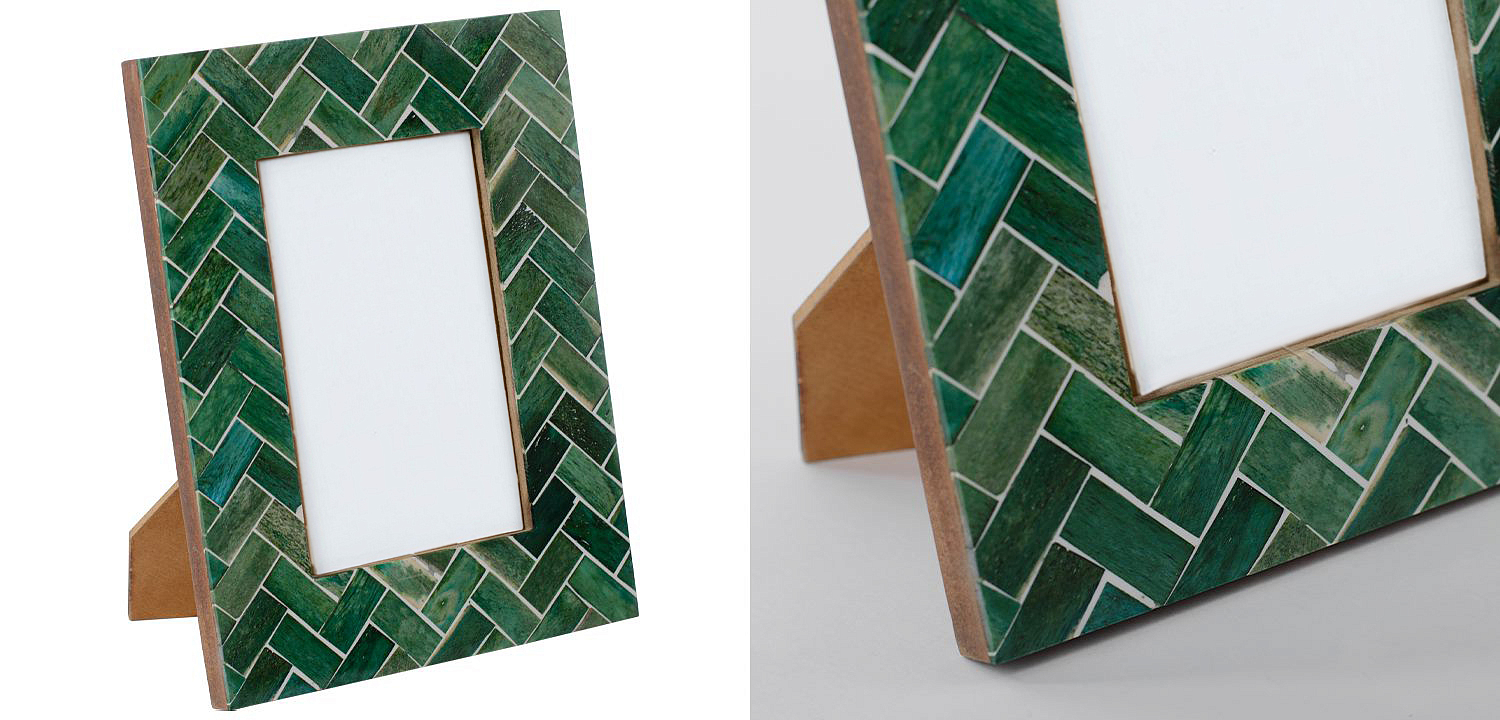 Фоторамка кость Green Indian Bone Inlay photo frame Фоторамка кость Green Indian Bone Inlay photo frame - Loft-Concept в Брянске