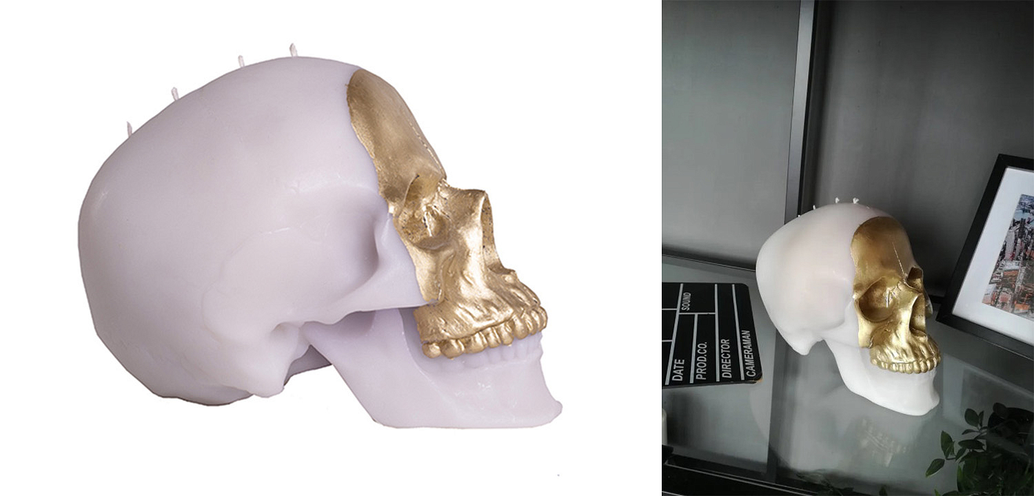 Свеча Gold Skull Свеча Gold Skull - Loft-Concept в Брянске