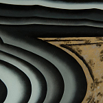 Дизайнерский комод с 4-мя дверцами в черно-золотых тонах Calista варинант исполнения - 1 | Loft Concept в Брянске